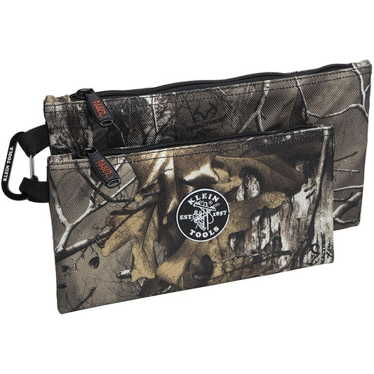 Klein Tools 55560, Zipper Bags, Camo Tool Pouches, 2-Pack