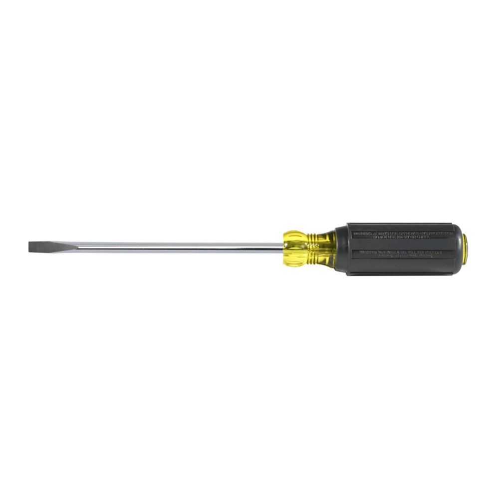 Klein Tools 605-6, 1/4-Inch Cabinet Tip Screwdriver, Heavy Duty, 6-Inch