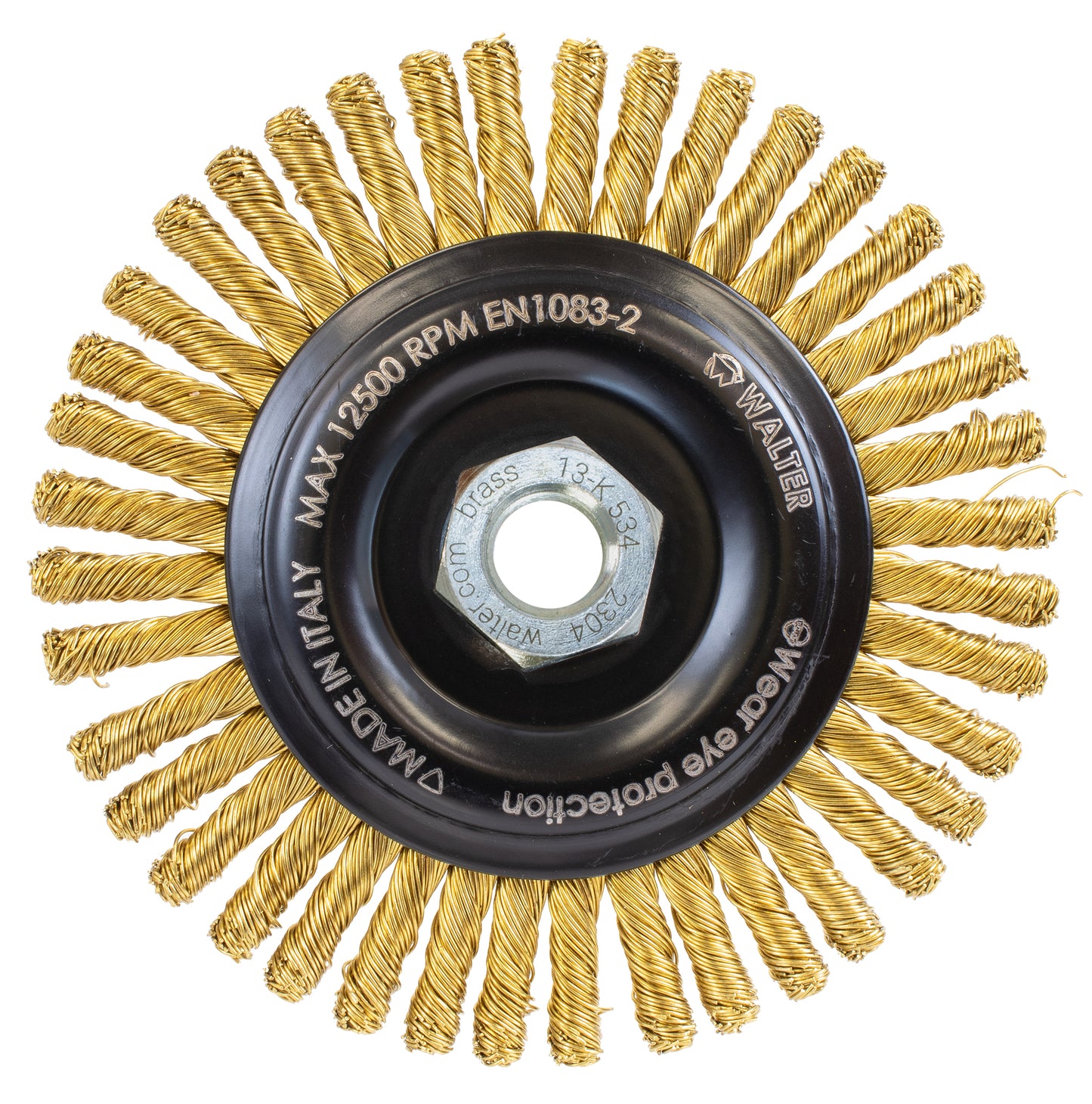 Walter 13K534, WALTER 5X1/4X5/8-11 BRASS KNOT BRUSH