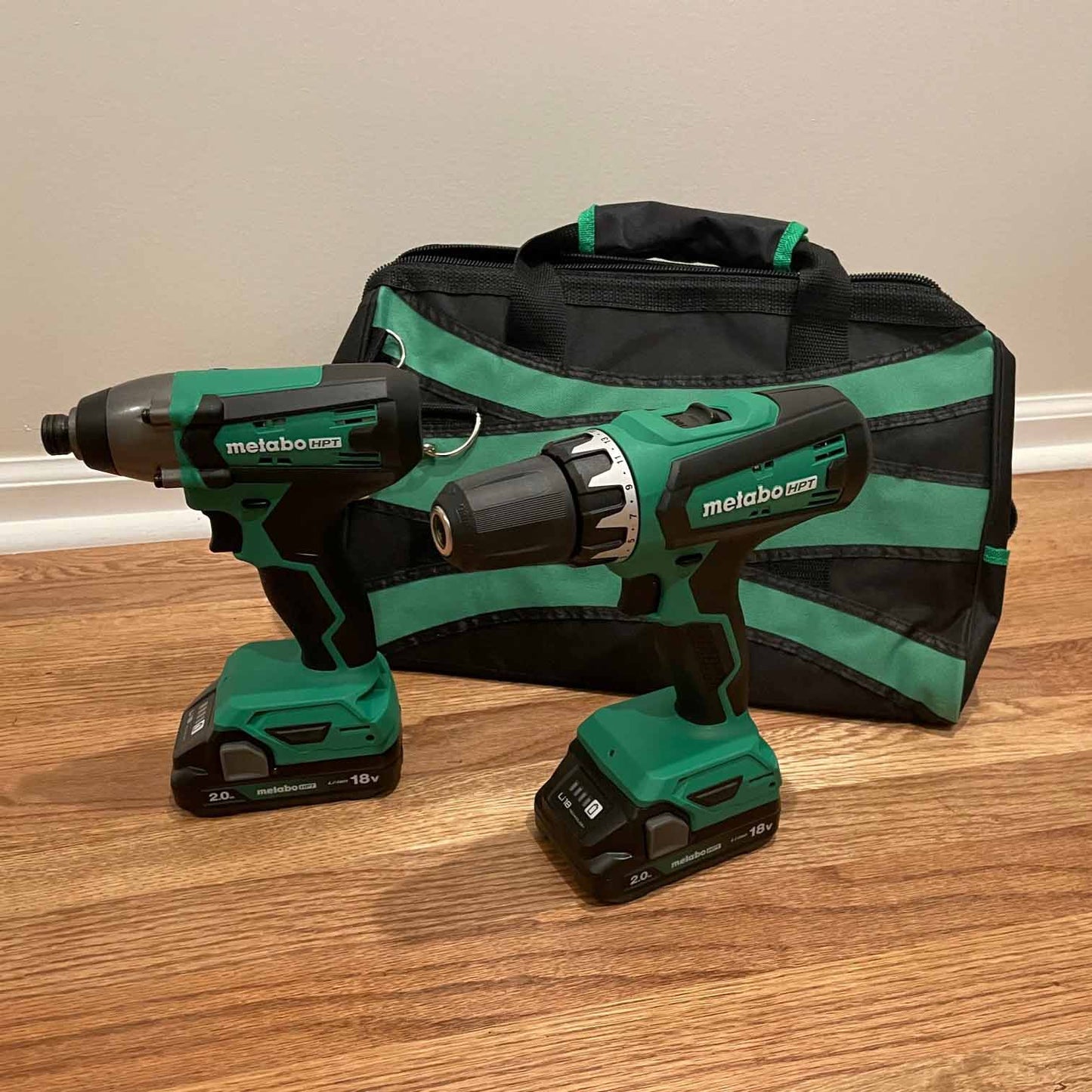 Metabo HPT KC18DFXM, 18V Brushless 2 Tools Combo kit. 2Ah Battery