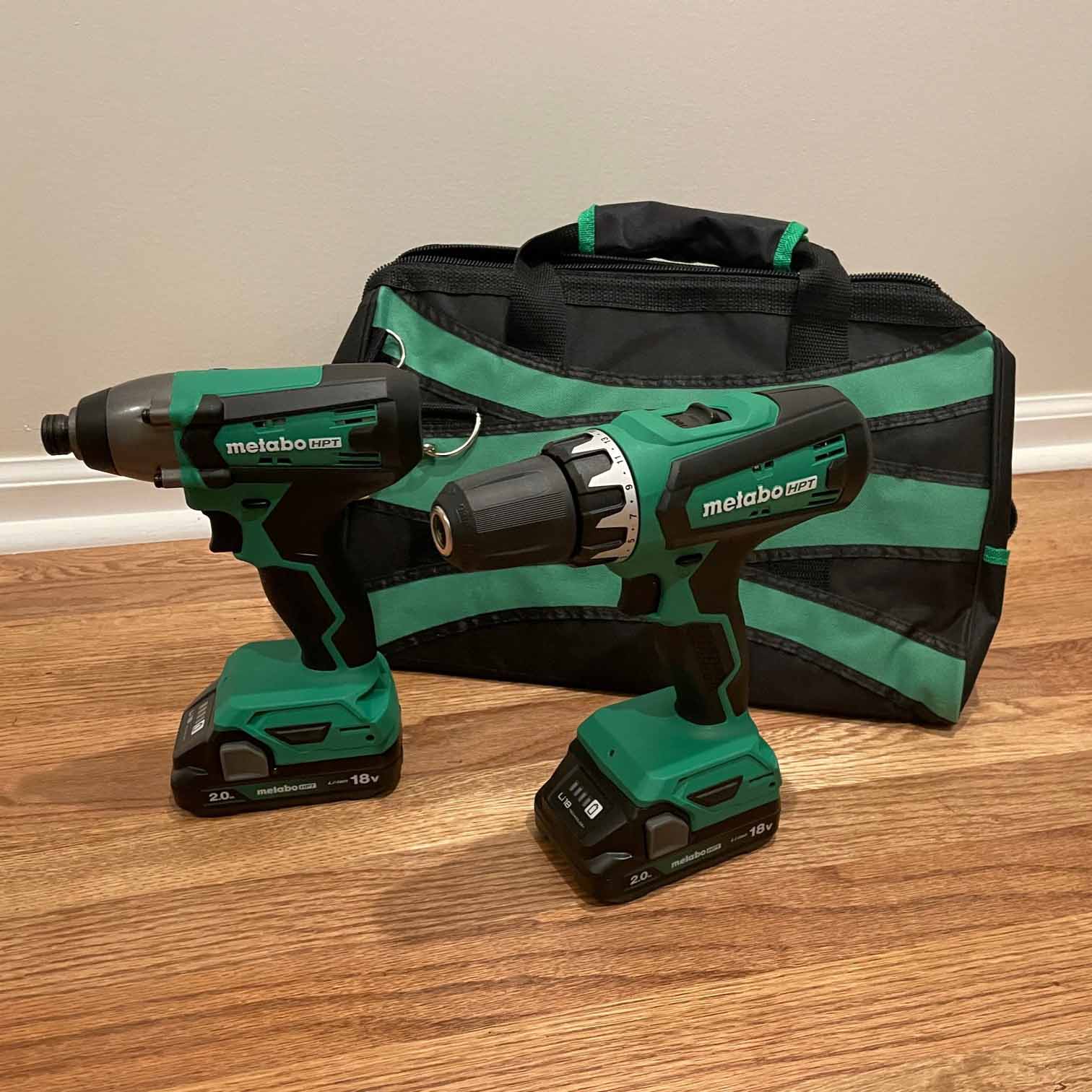 Metabo HPT KC18DFXM, 18V Brushless 2 Tools Combo kit. 2Ah Battery