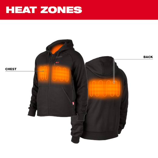 Milwaukee 306B-21 M12 Black Heated Hoodie Kit 