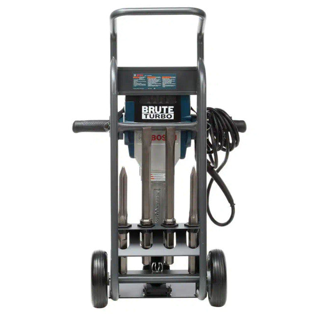 BOSCH BH2770VCD, Brute™ Turbo Breaker Hammer w/ Deluxe Cart, 2 Star Point & 2 Flat Chisels