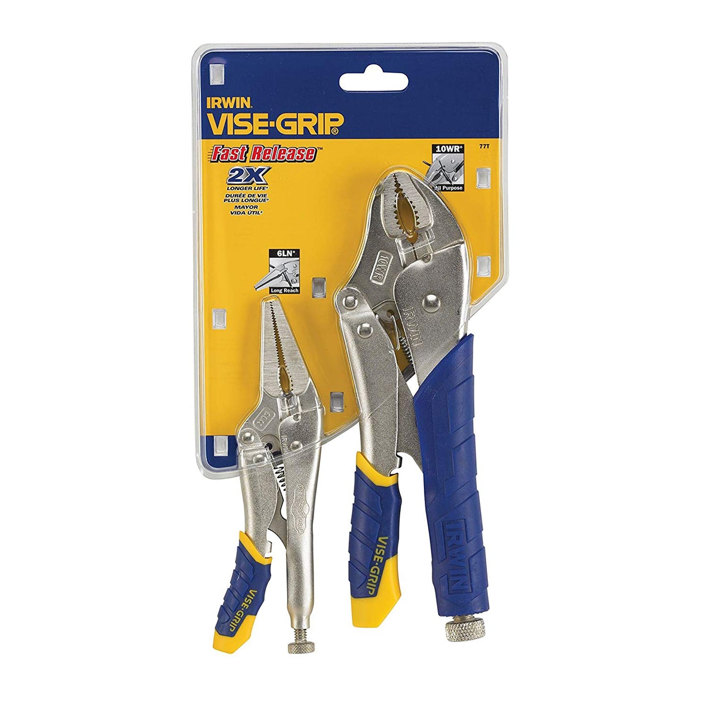 Irwin 77T, Vise-Grip 2 pc Fast Release Locking Pliers Set (6LN, 10WR)