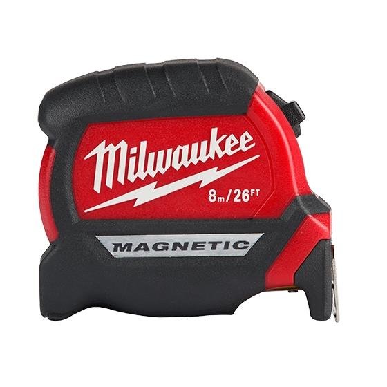 Milwaukee 48-22-0326, 8m/26ft Compact Magnetic Tape Measure