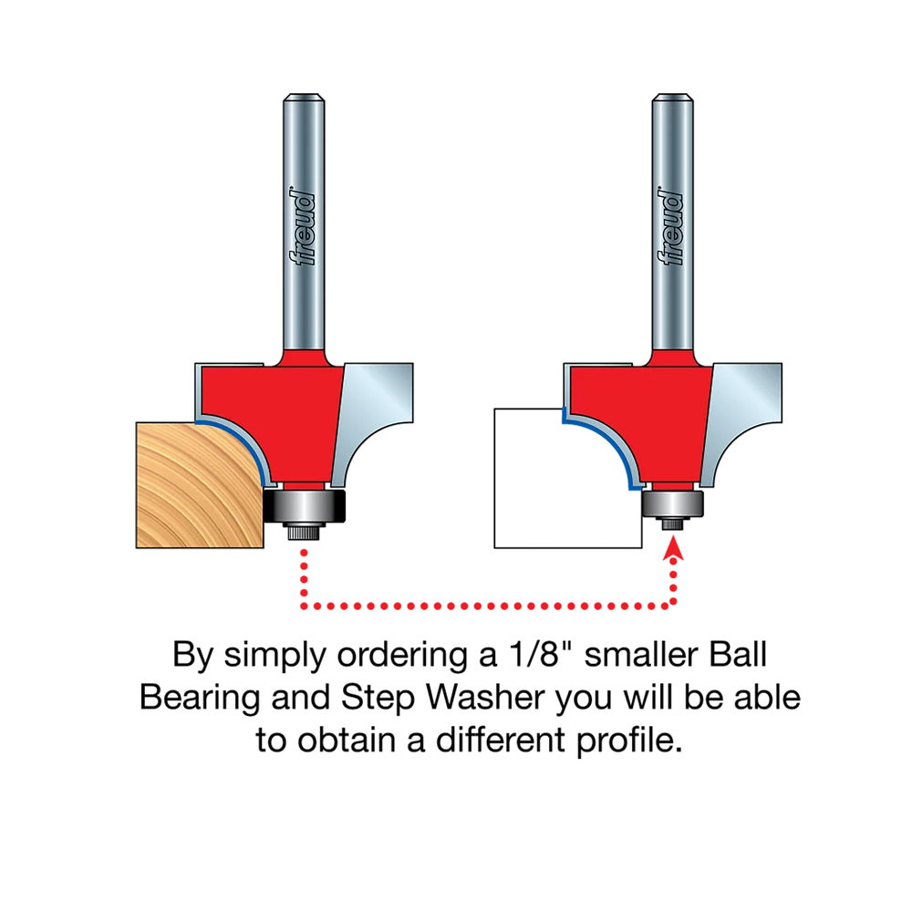 Freud 34-128Q, 3/4" Radius Rounding Over Bit