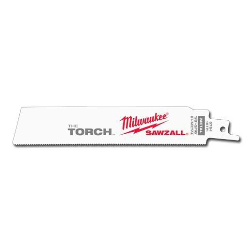 Milwaukee 48-00-8784, 6" 18 TPI The Torch SAWZALL Blades (25/pkg)