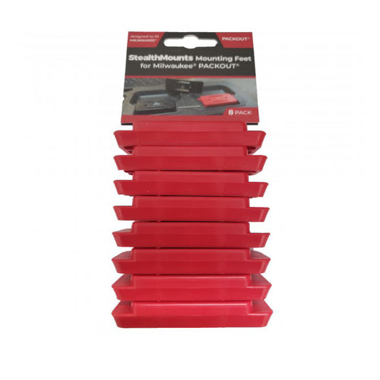 StealthMounts OM-MWPO1-RED-8, StealthMounts Packout Feet (8 pack) - Red