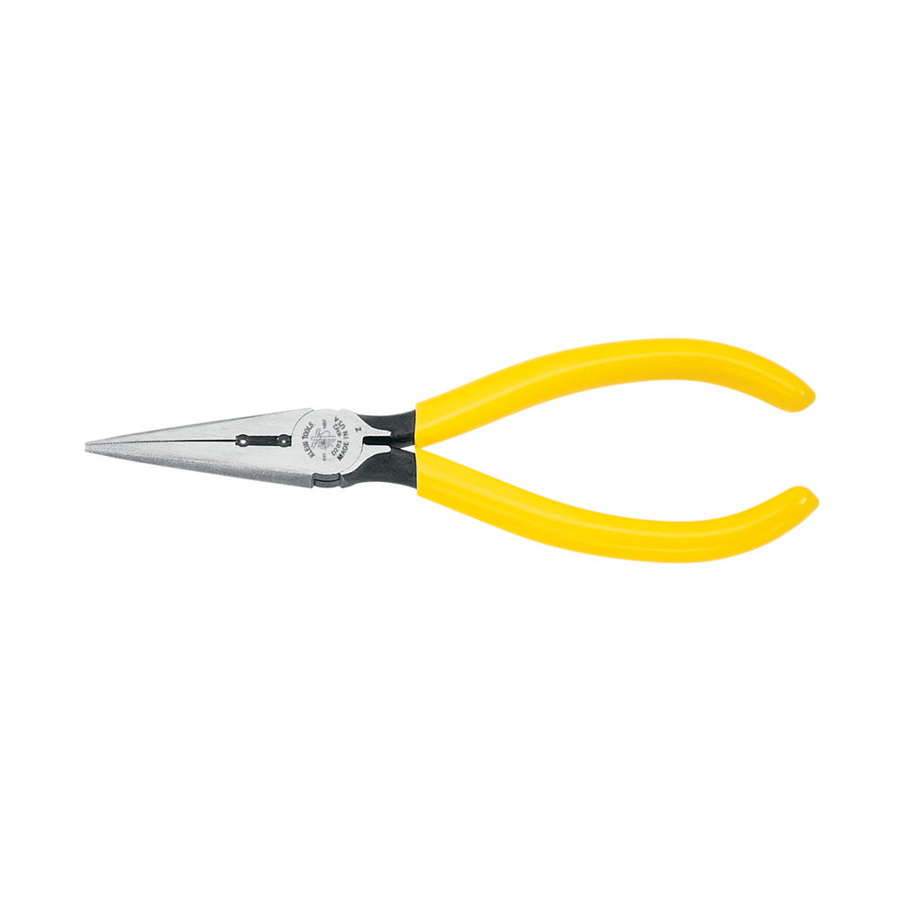 Klein Tools D203-6H2, Long Nose Side Cutting Pliers, stripping, 6"