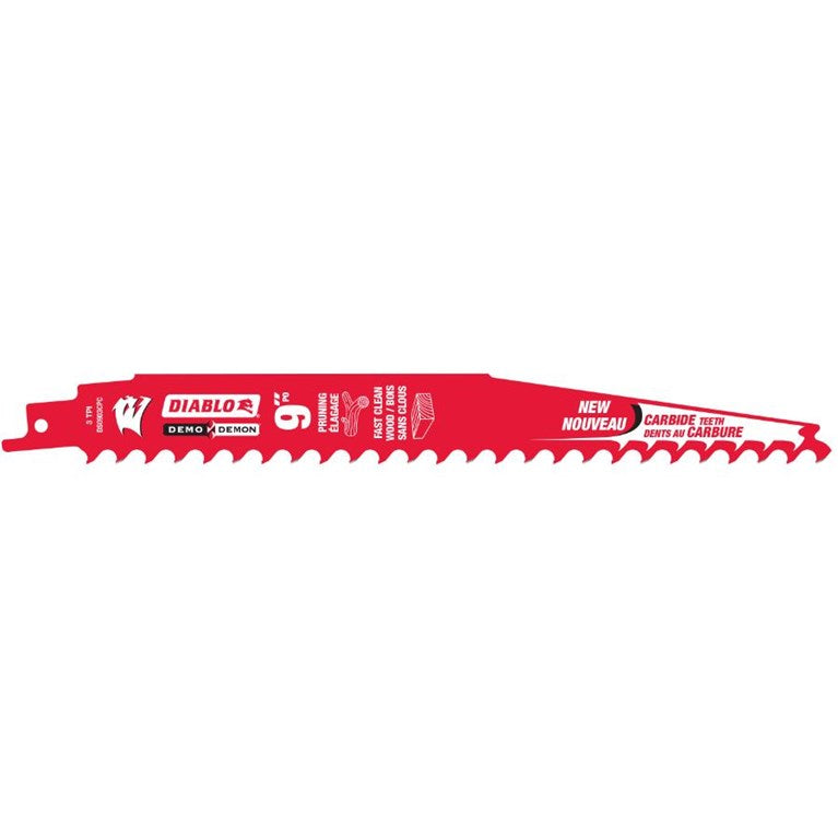 Diablo DS0903CPC, 9" Carbide Pruning Recip Saw Blade