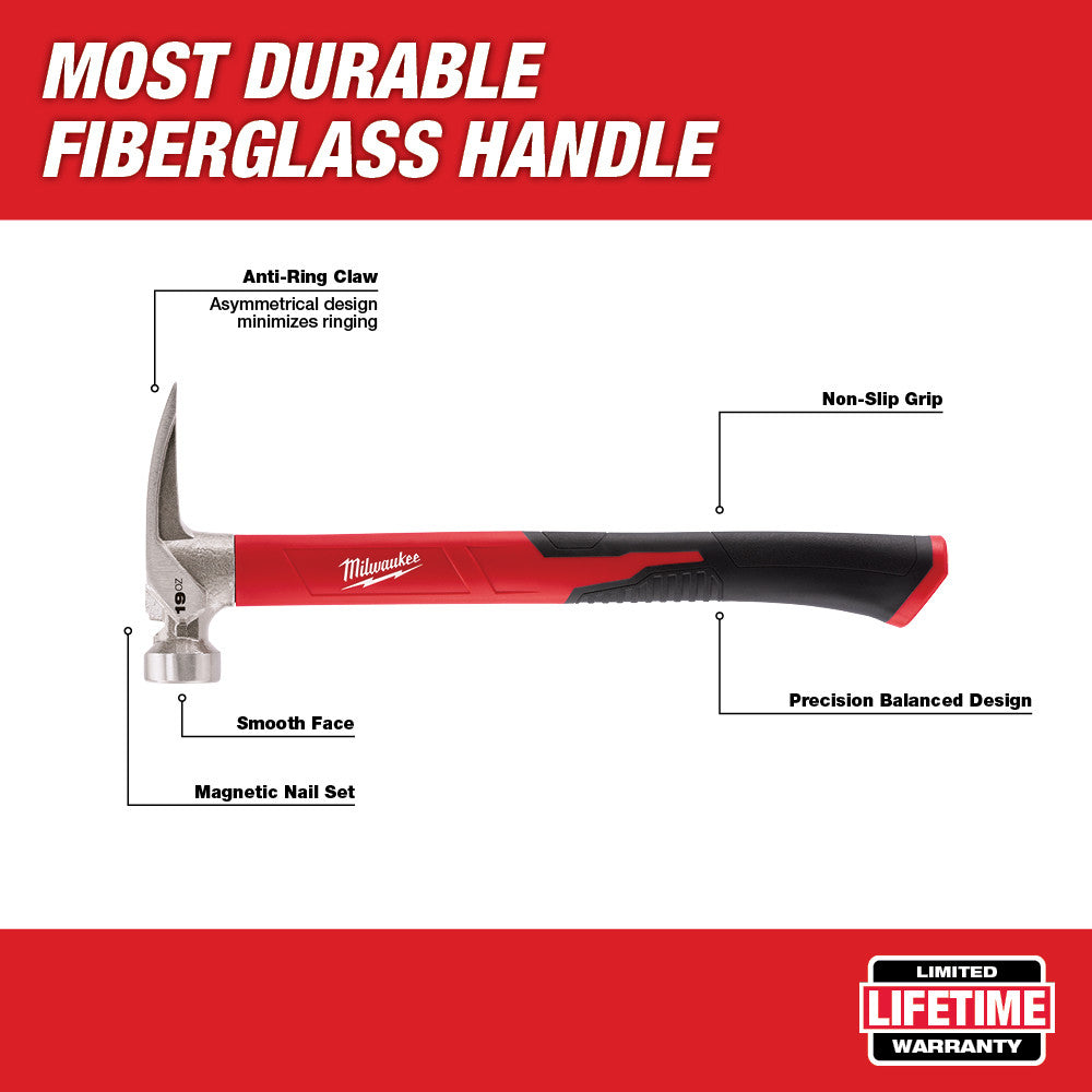 Milwaukee 48-22-9316, 19OZ SM POLY HAMMER