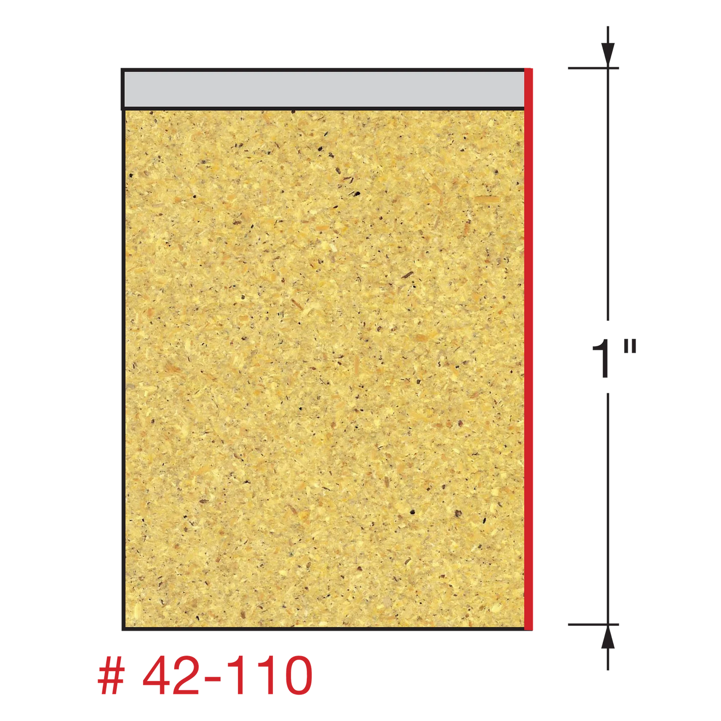 Freud 42-110, Carbide Router Bit - 1/2" x 1" Bottom Bearing Flush Trim Bit (1/2" Shank)