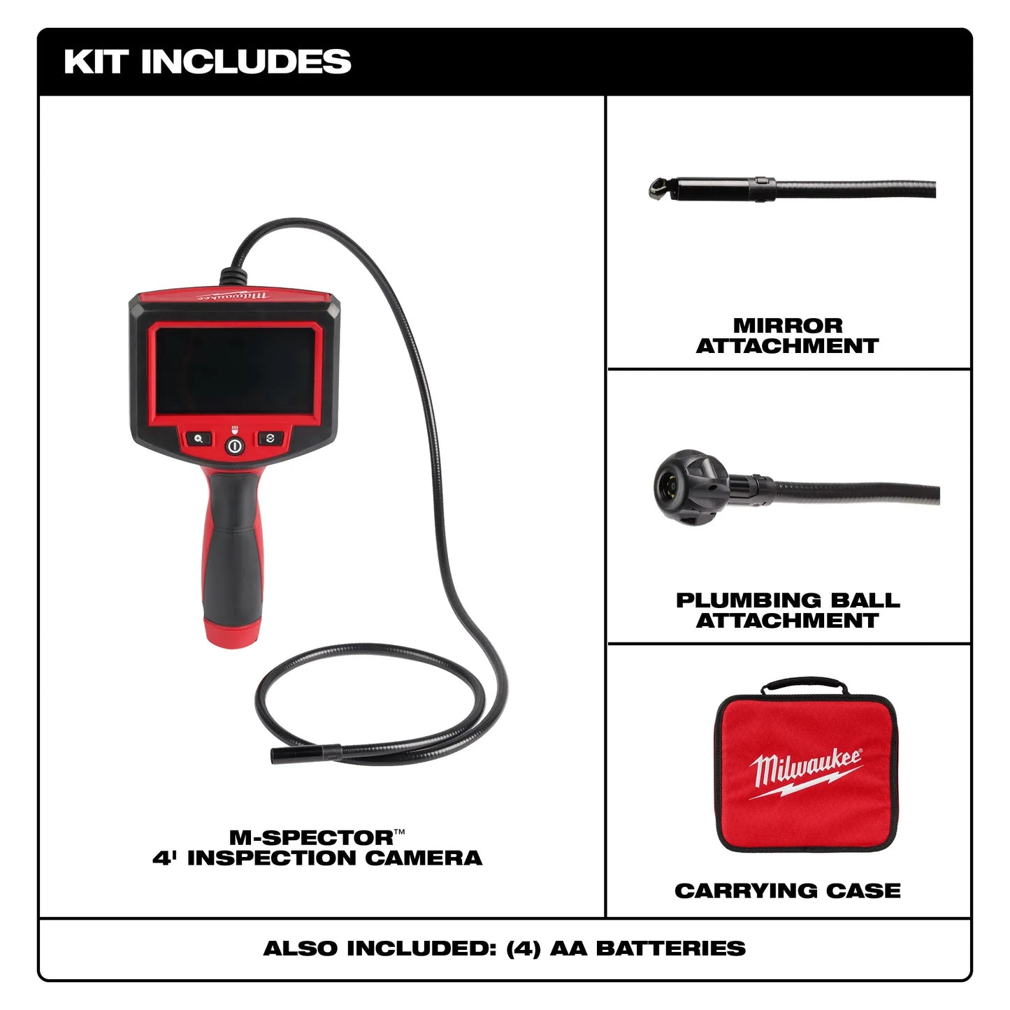Milwaukee 2319-20, M-Spector™ 4’ Inspection Camera