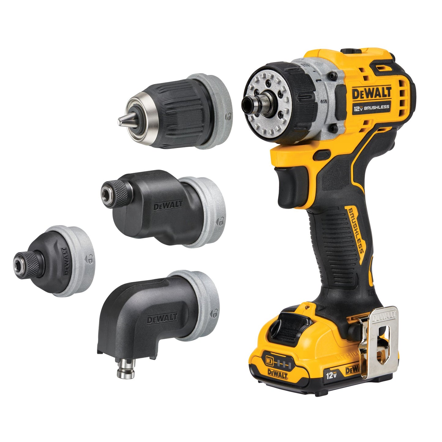 DEWALT DCD703F1, XTREME™ 12V MAX* BRUSHLESS CORDLESS 5-IN-1 DRILL/DRIVER KIT