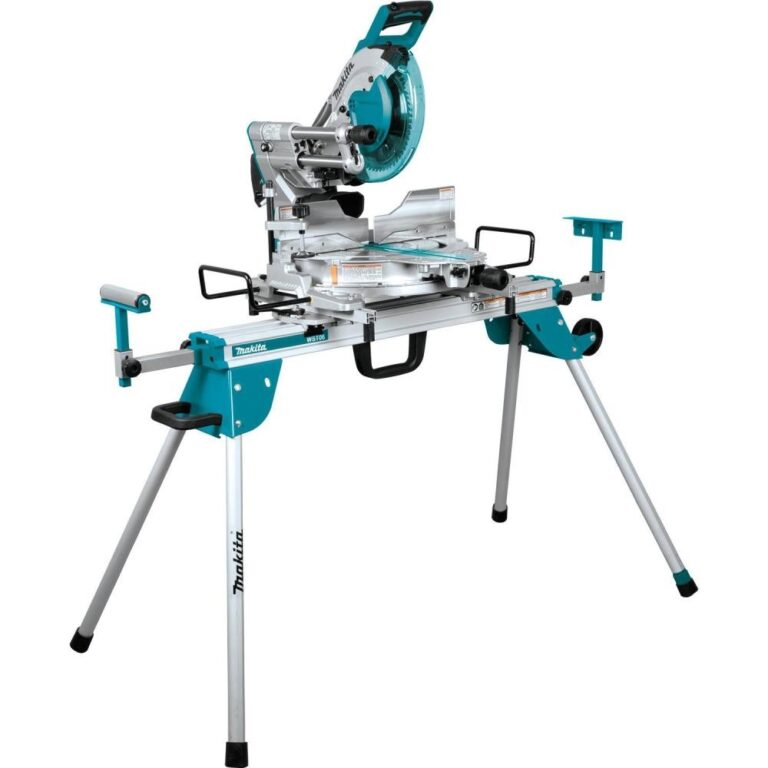 Makita LS1019LX, 10” Dual‑Bevel Sliding Compound Miter Saw with Laser and Stand