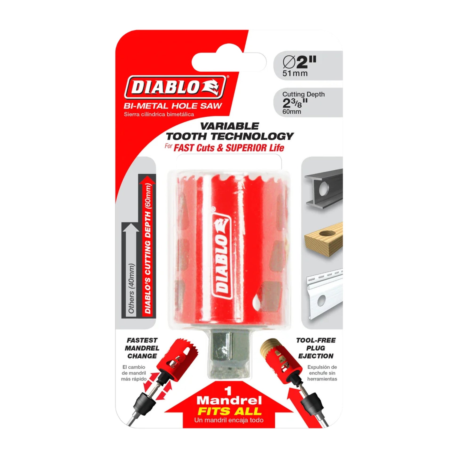 Diablo DHS2000, 2" BiM Hole Saw
