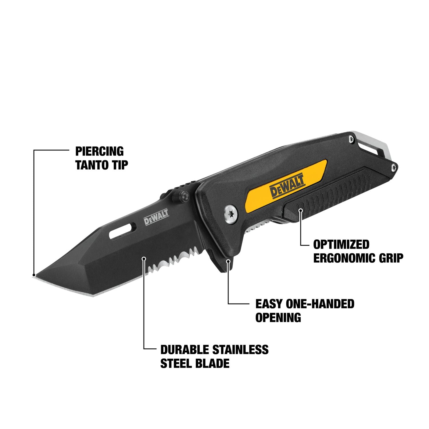 DEWALT DWHT10910,  Ball-bearing Assist Pocket Knife