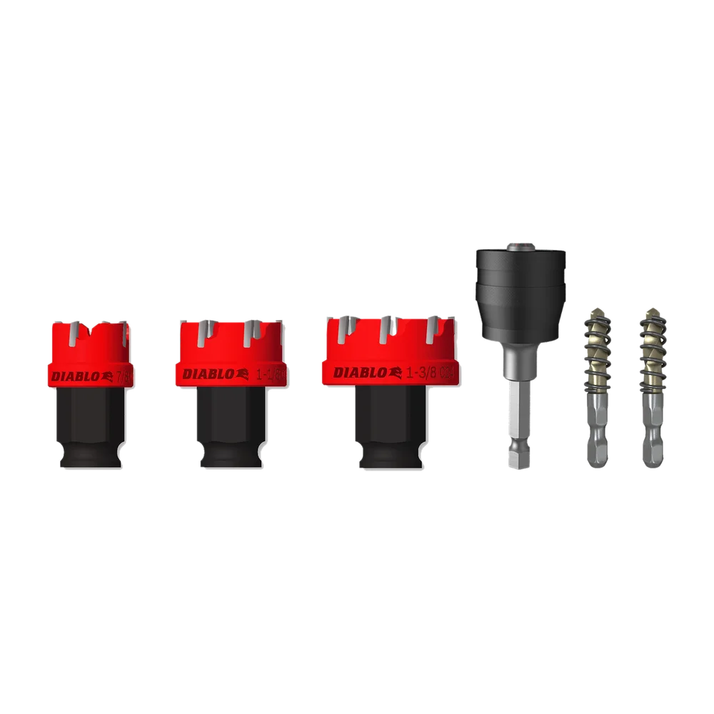 Diablo DHS06CFS, 6 pc Steel Demon™ Carbide Teeth Hole Cutter Set