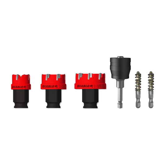 Diablo DHS06CFS, 6 pc Steel Demon™ Carbide Teeth Hole Cutter Set