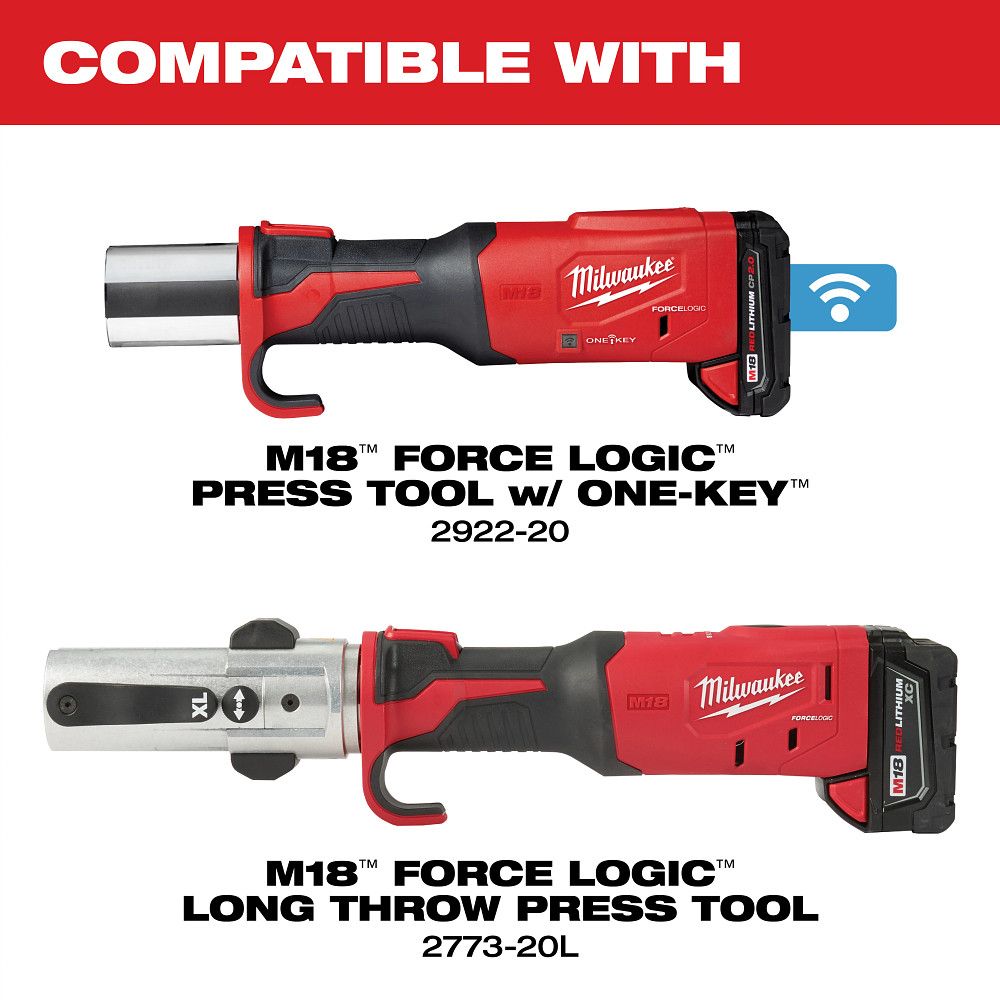 Milwaukee 49-16-2683, 1/2" - 2" IPS-P Jaw & Pivoting Ring Kit for M18 FORCE LOGIC Press Tools