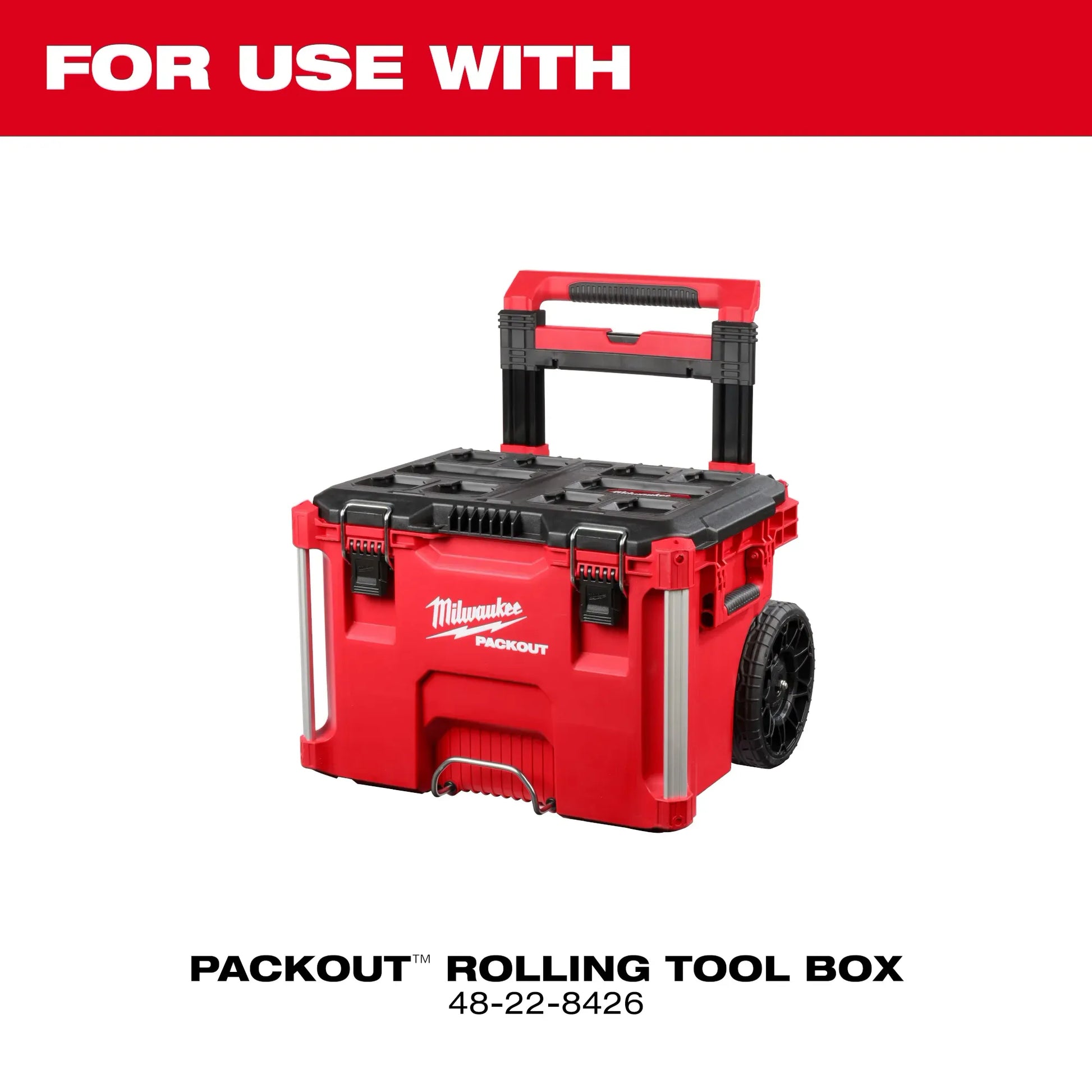 Milwaukee 48-22-8027, Low-Profile Handle for PACKOUT™ Rolling Tool Box