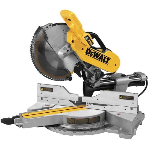 DEWALT DWS780LST, 12'' Double Bevel Sliding Compound Miter Saw w/Long Stand DWX723