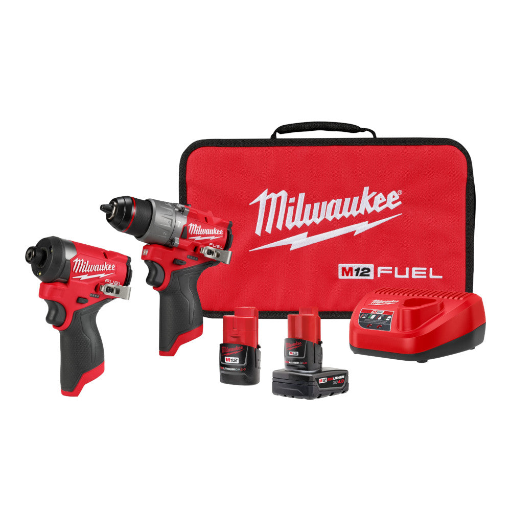 Milwaukee 3497-22, M12 FUEL 2-Tool Combo Kit Hammer Drill and Impact Driver