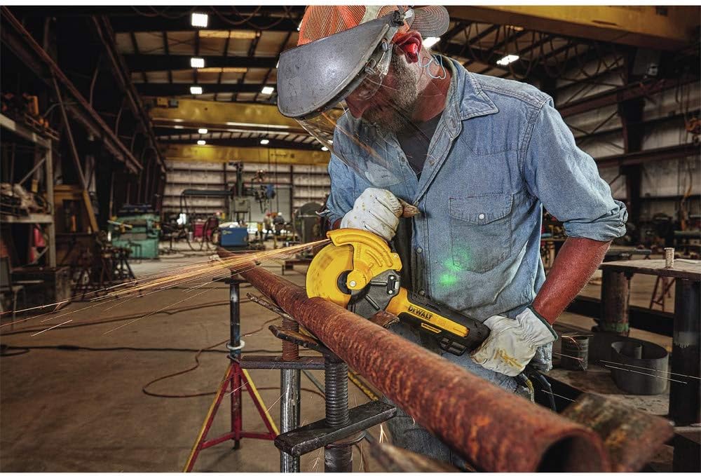 DEWALT DWE46266N,  5 in. / 6 in. Brushless Small Angle Grinder, Rat Tail, with Adjustable Cut-Off Guard, Kickback Brake, No Lock