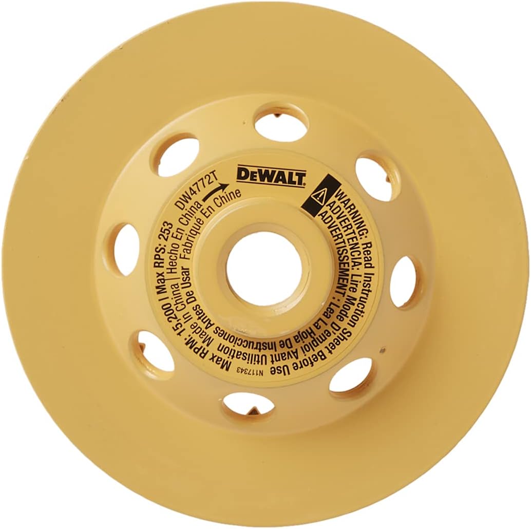 DEWALT DW4772T, 4" XP Turbo Diamond Cup Wheel