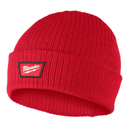 Milwaukee M750R, Rib-Knit Cuffed Beanie - Red