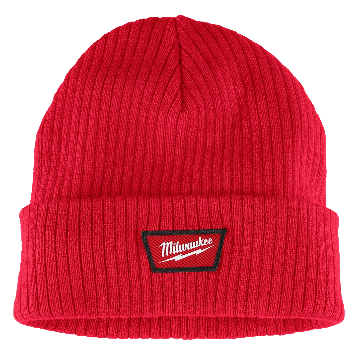 Milwaukee M750R, Rib-Knit Cuffed Beanie - Red