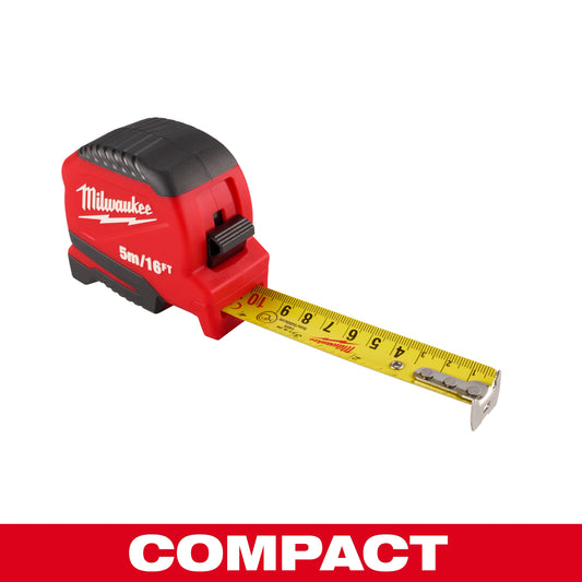 Milwaukee 48-22-1717, 5m/16ft Compact Tape Measure