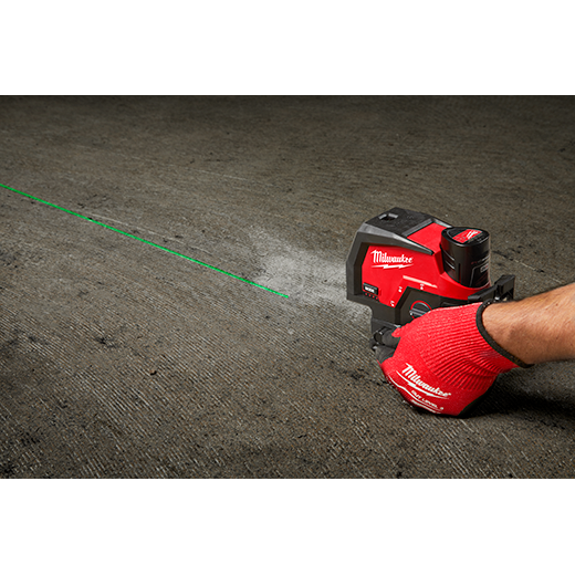 Milwaukee 3622-20, M12 Green Cross Line and Plumb Points Laser (Tool Only)