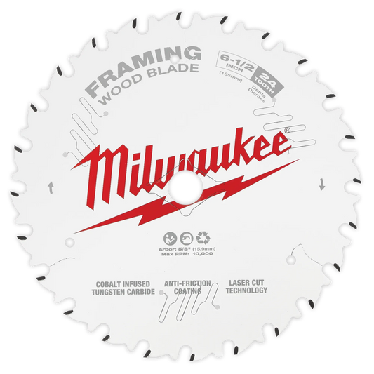 Milwaukee 48-41-0620, 6-1/2" 24T Framing Circular Saw Blades