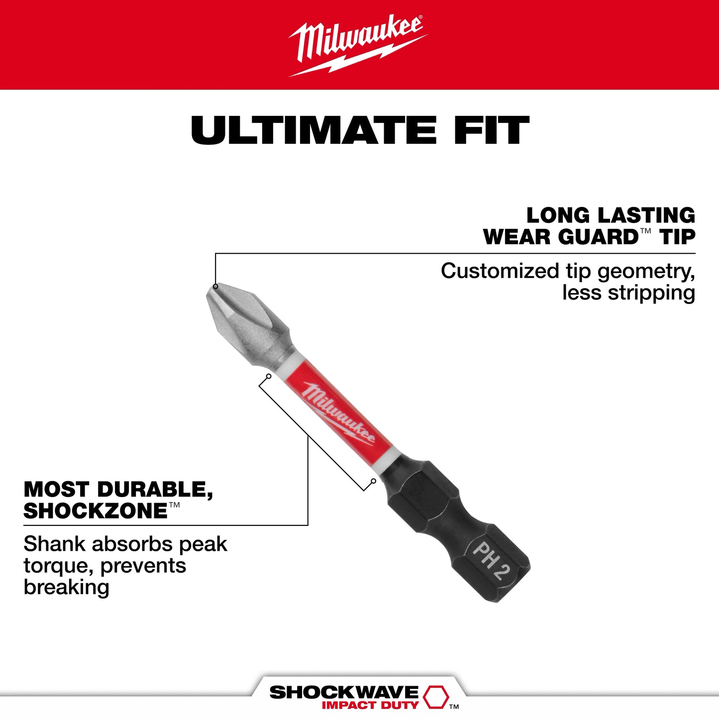 Milwaukee 48-32-4035, 13PC SHOCKWAVE™ Impact Duty Driver Bit Set