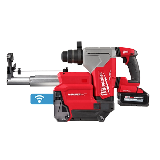 Milwaukee 2915-22DE, M18 FUEL™ 1-1/8" SDS Plus Rotary Hammer w/ ONE-KEY™ & HAMMERVAC™ Dedicated Dust Extractor Kit