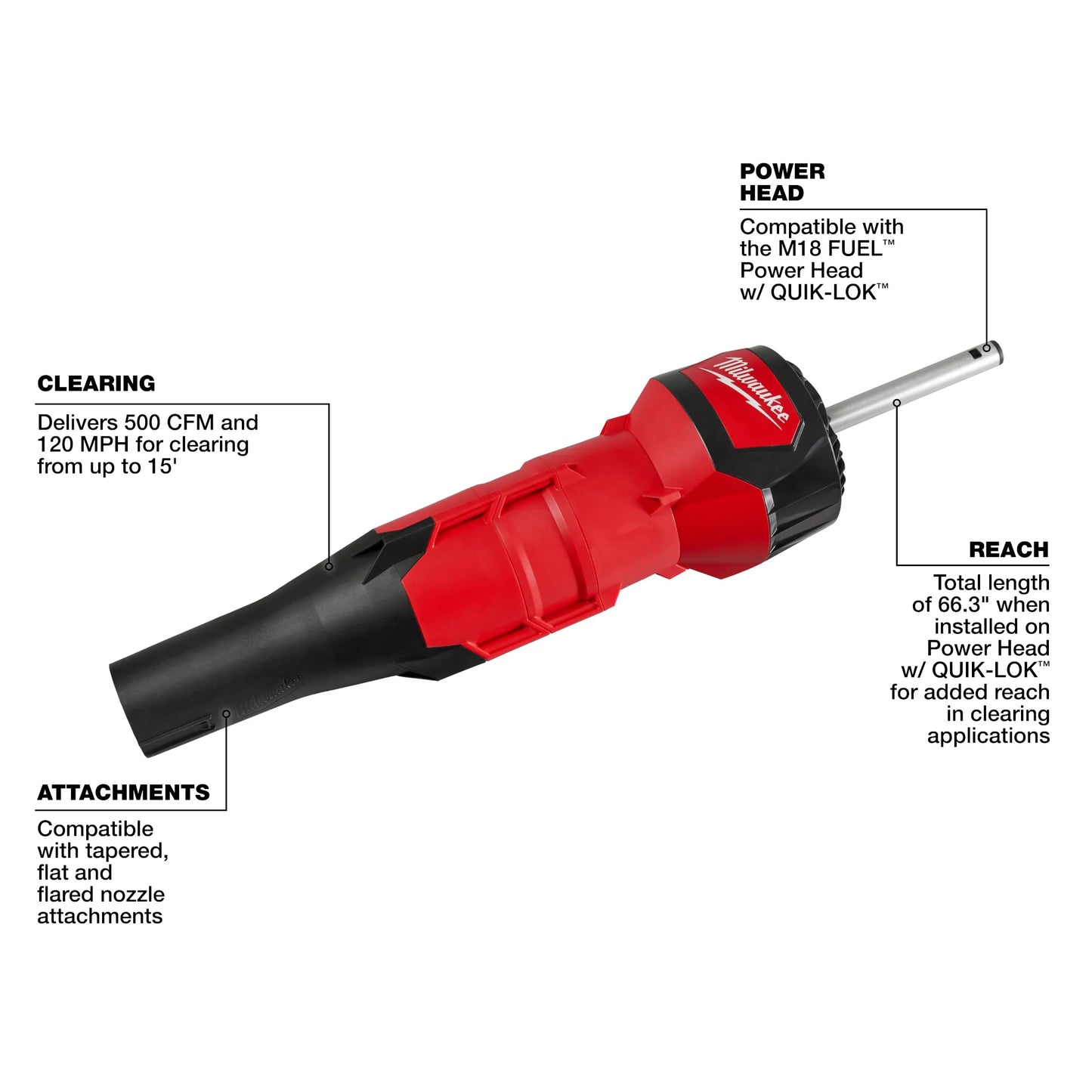 Milwaukee 49-16-2793, M18 FUEL™ QUIK-LOK™ Blower Attachment