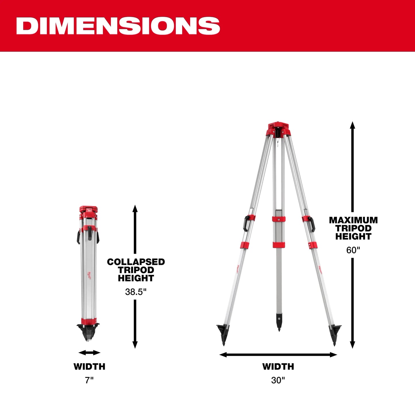 Milwaukee 48-35-3700, Rotary Laser Tripod