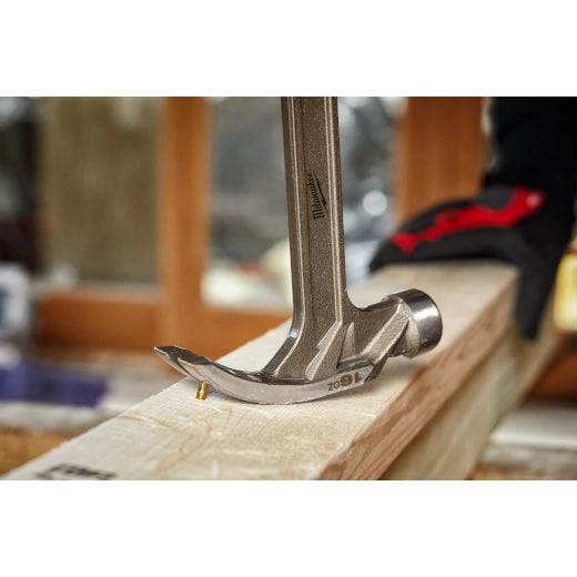 Milwaukee 48-22-9018, 16oz Smooth Face Hybrid Claw Hammer