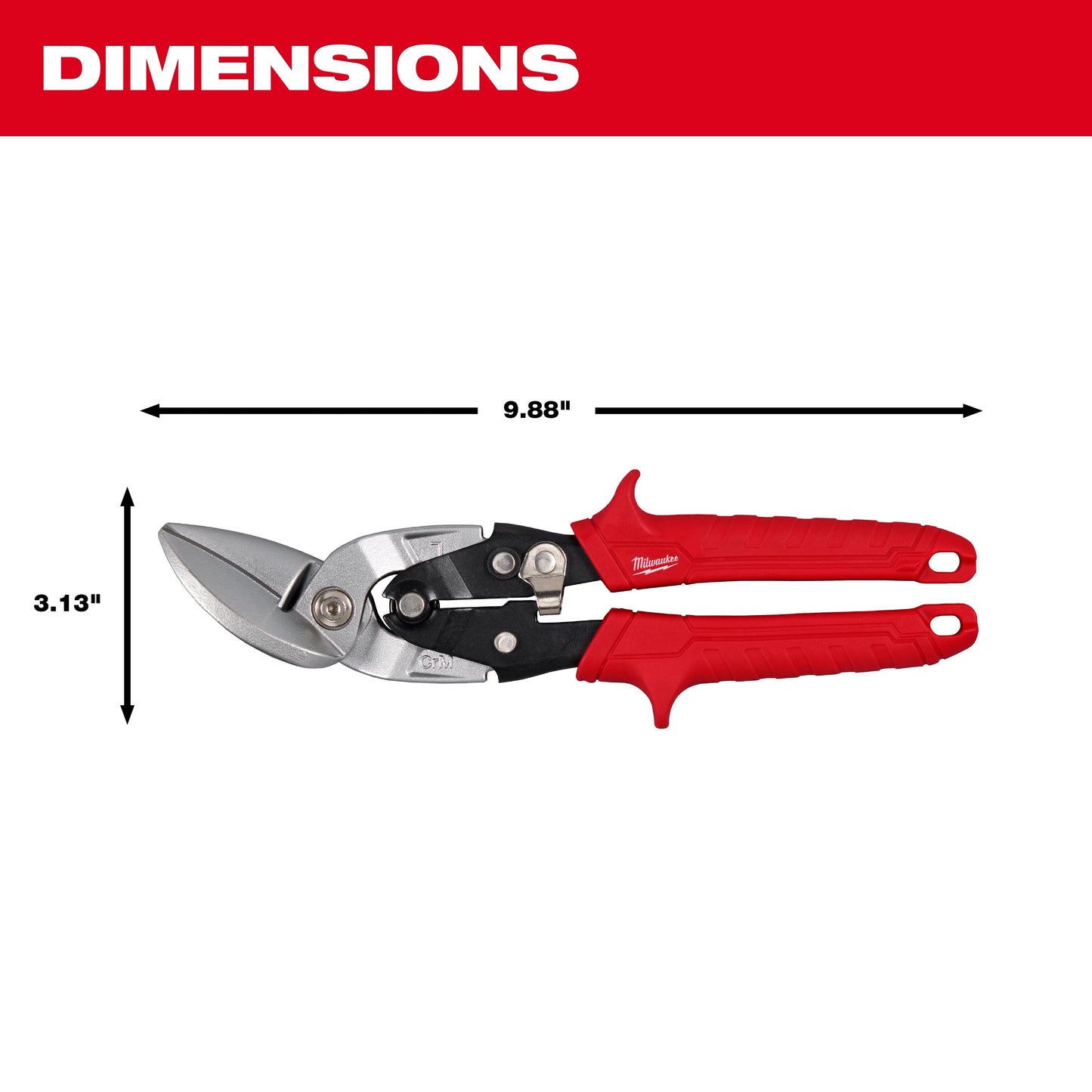 Milwaukee 48-22-4542, Left Cutting Offset Aviation Snips