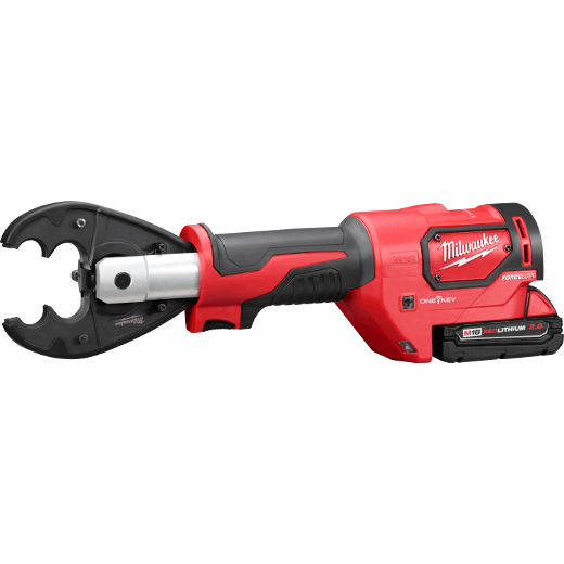 Milwaukee 2678-22O, M18 FORCE LOGIC 6T Utility Crimper Kit with D3 Grooves and Fixed O Die