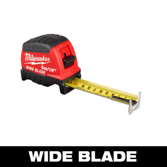 Milwaukee 48-22-1217, 5m/16ft Wide Blade Tape Measure