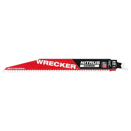 Milwaukee 48-00-5273, 12” WRECKER™ with NITRUS™ Carbide SAWZALL® Blade for Multi-Material 1PK