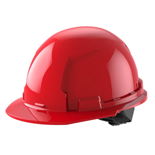 Milwaukee 48-73-1108, BOLT™ Red Front Brim Hard Hat w/4pt Ratcheting Suspension (USA) - Type 1, Class E