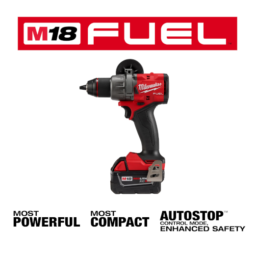 Milwaukee 2904-22, M18 FUEL™ 1/2" Hammer Drill/Driver Kit