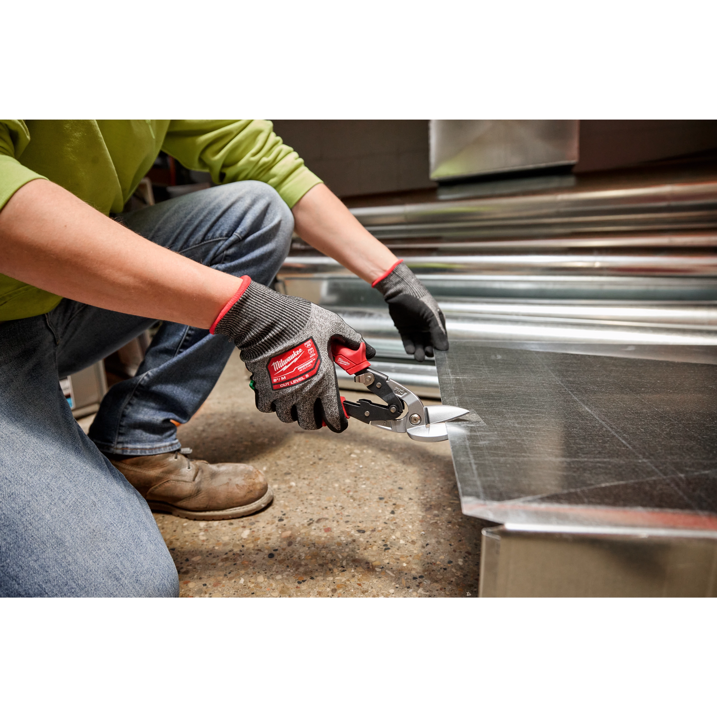 Milwaukee 48-22-4552, Right Cutting Offset Aviation Snips