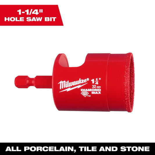 Milwaukee 49-56-0519, 1-1/4" Diamond Max™ Hole Saw Bit
