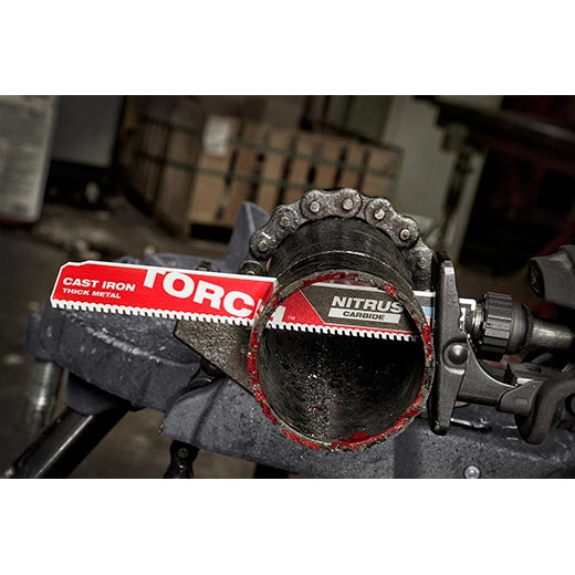 Milwaukee 48-00-5262, 9" 8TPI TORCH™ with NITRUS™ Carbide for Cast Iron SAWZALL® Blade 1PK