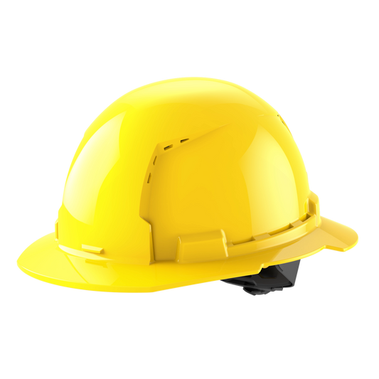 Milwaukee 48-73-1203, BOLT™ Yellow Full Brim Vented Hard Hat w/4pt Ratcheting Suspension (USA) - Type 1, Class C