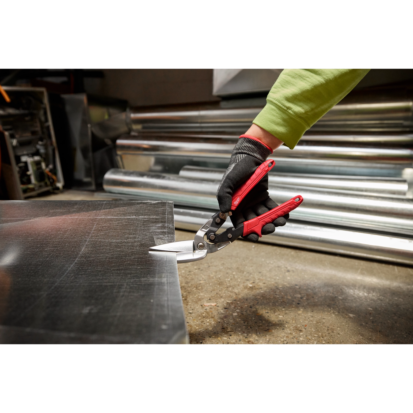 Milwaukee 48-22-4568, Left Offset Long Cut Aviation Snips